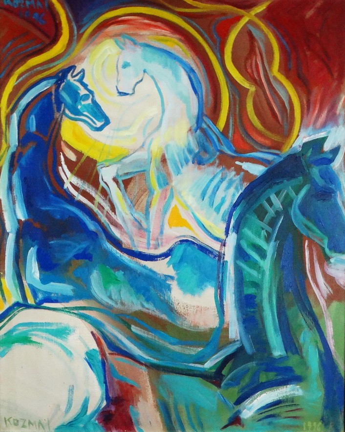 Kozma István (1937): Lovas kompozíció