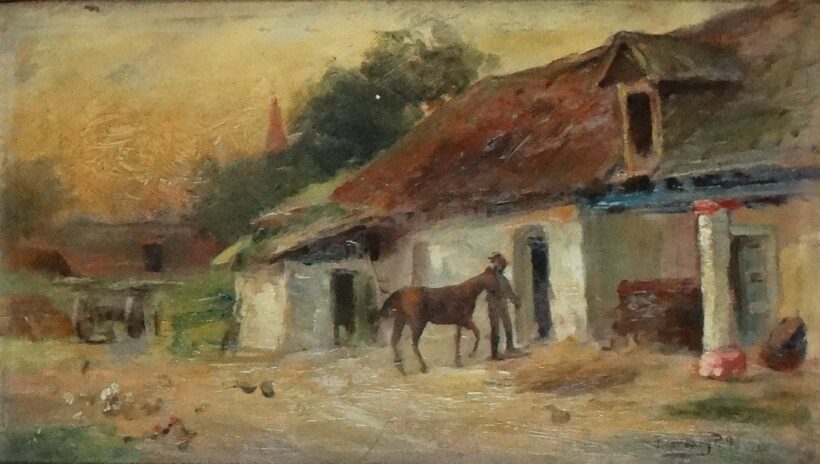 Egerváry Potemkin Ágost (1858-1930): Parasztudvar