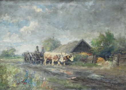 Ujváry Ferenc (1898-1971): Ökrösszekér