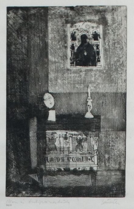 Würtz Ádám (1927 - 1995): Ikon és tulipánosláda