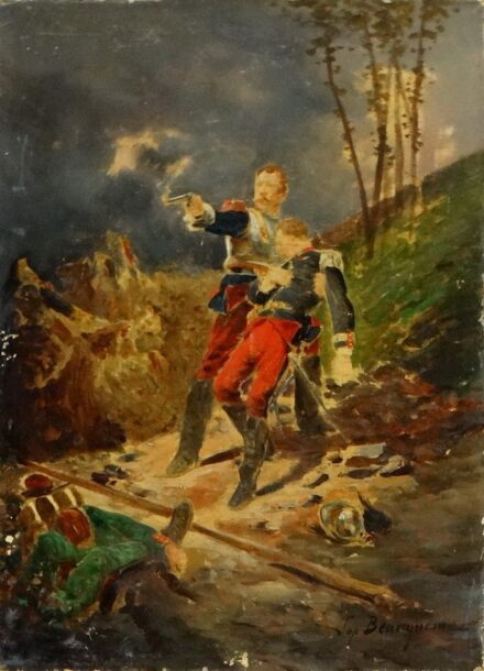 Beauquesne, Wilfrid Constant (1840 - 1913): Katonák
