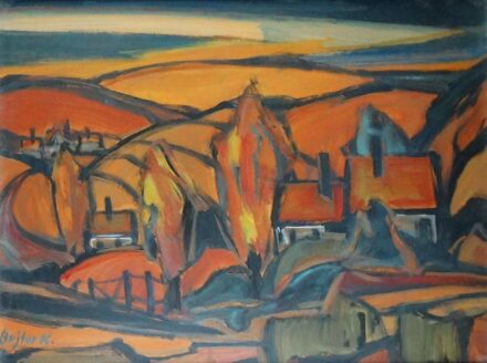 Bojtor Károly (1933-1999): Őszi táj, 1969