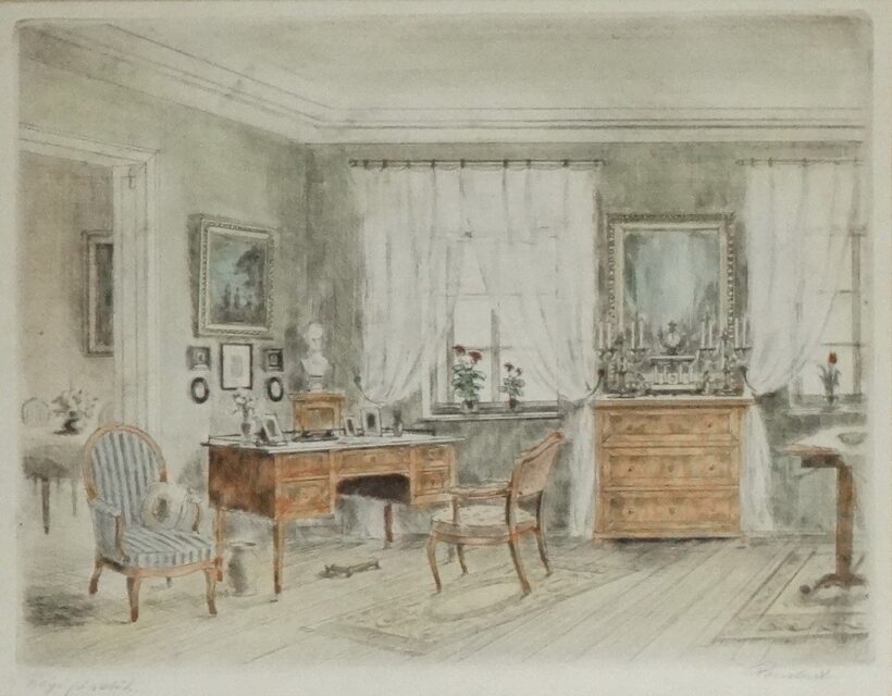 Paulovits Pál (1892-1975): Enteriőrök- 2 lap