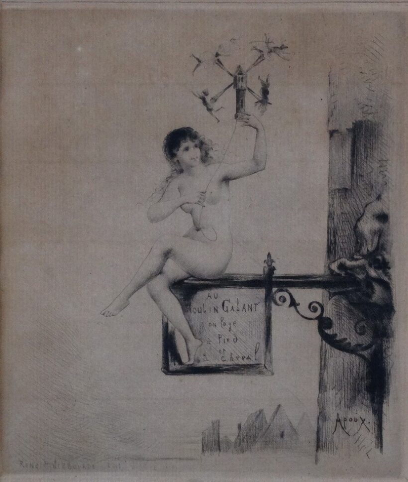 Apoux, Joseph (1846 - 1910): Au Moulin Galant