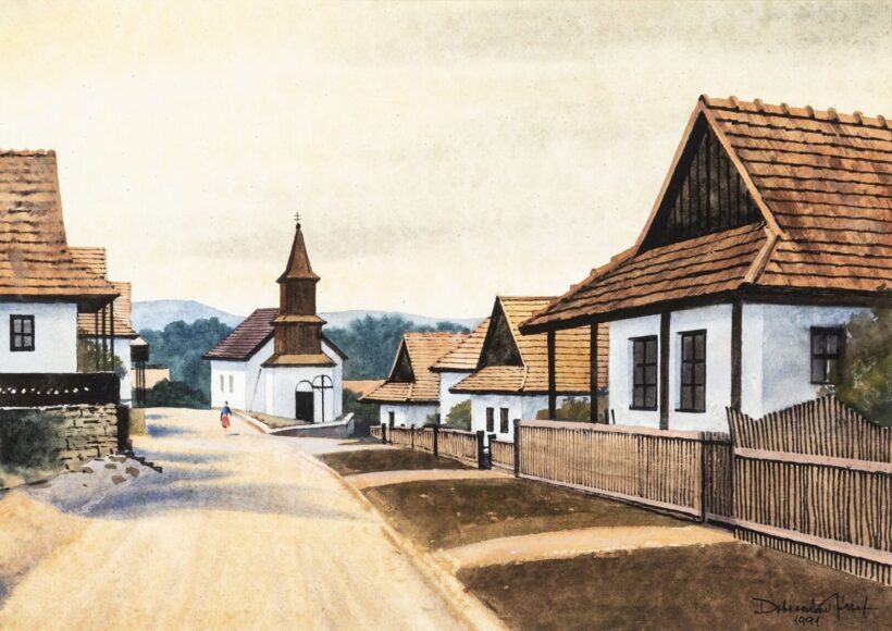 Dobroszláv József (Felsőgalla, 1932 – 2016): Hollókő, 1991