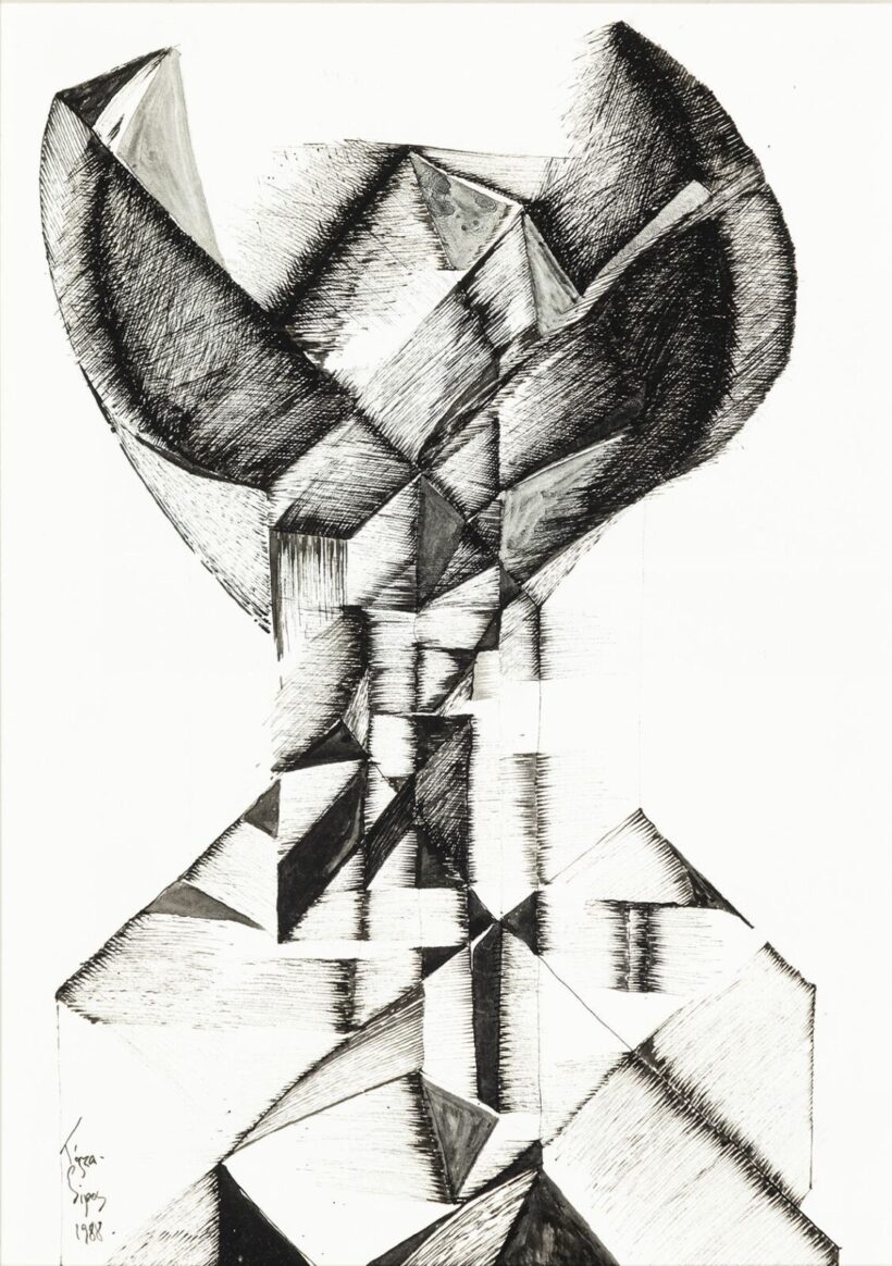 Kósza Sipos László (Budapest, 1943 - Empelde, 1989): Égbe kiáltó, 1988