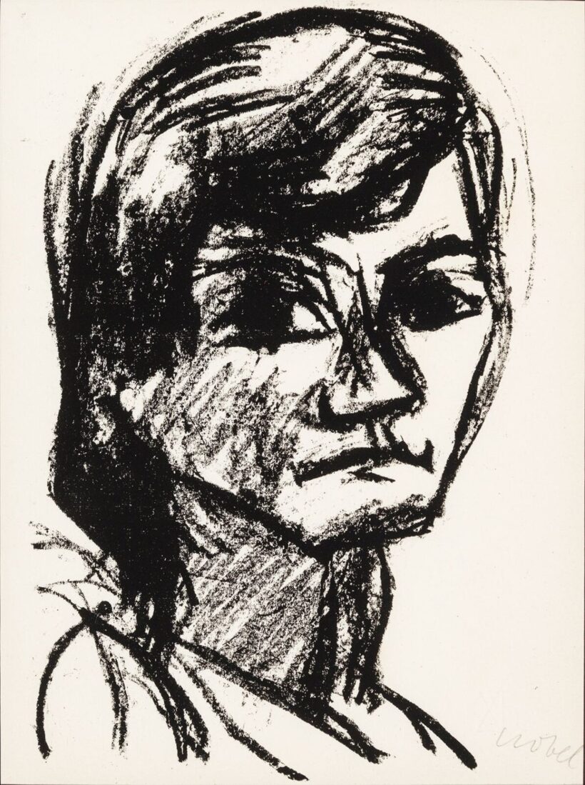 Czóbel Béla (Budapest, 1883 – Budapest, 1976): Női portré, 1923