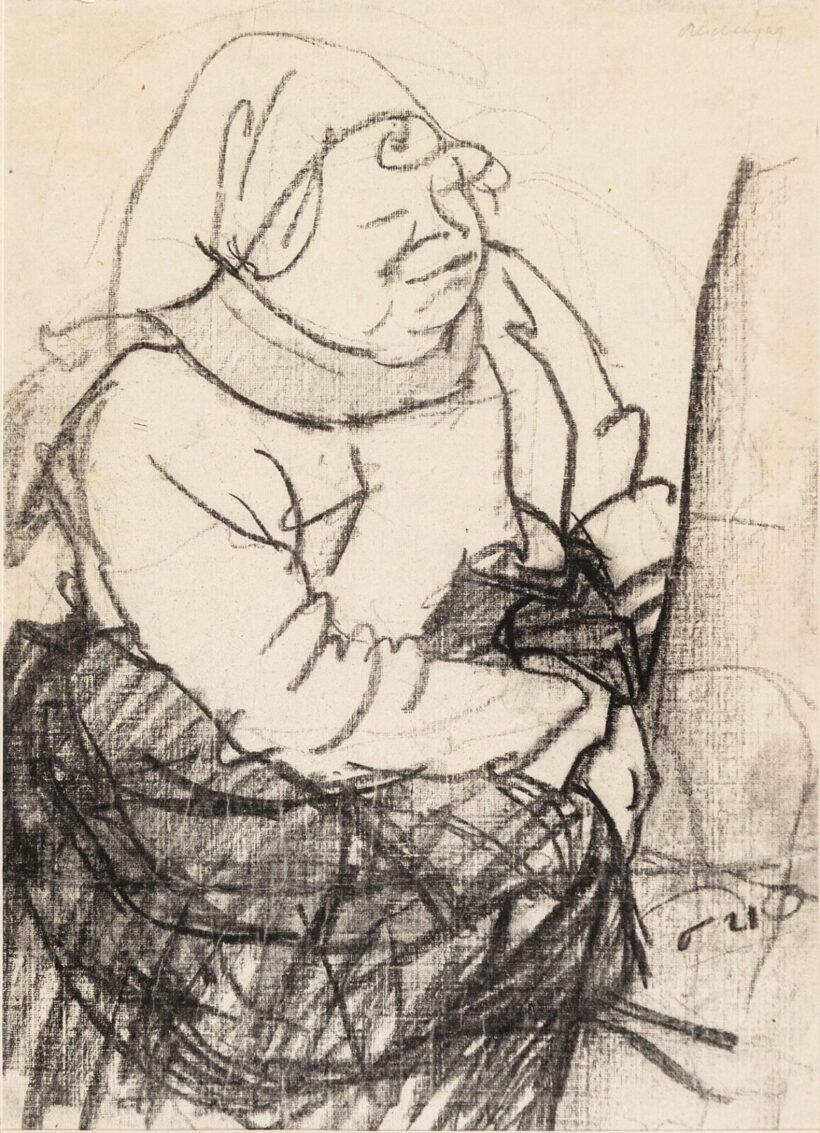 Reichental Ferenc (Nagylég, 1895 - New York, 1971): Francia parasztasszony, 1921