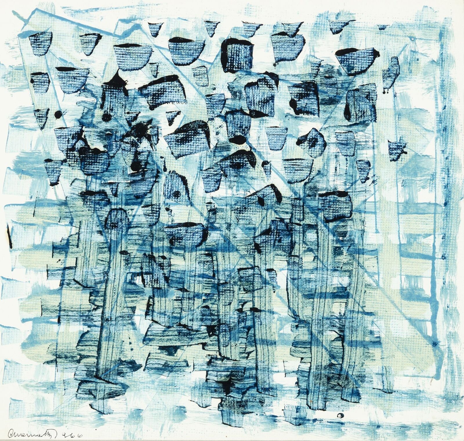 Gyarmathy Tihamér (Pécs, 1915 - Budapest, 2005): Onlásban, 1966