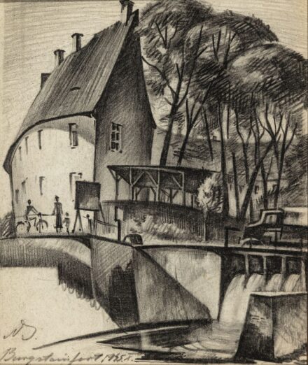 Németh István (Vitnyéd, 1894 - Győr, 1948): Városrészlet, 1945