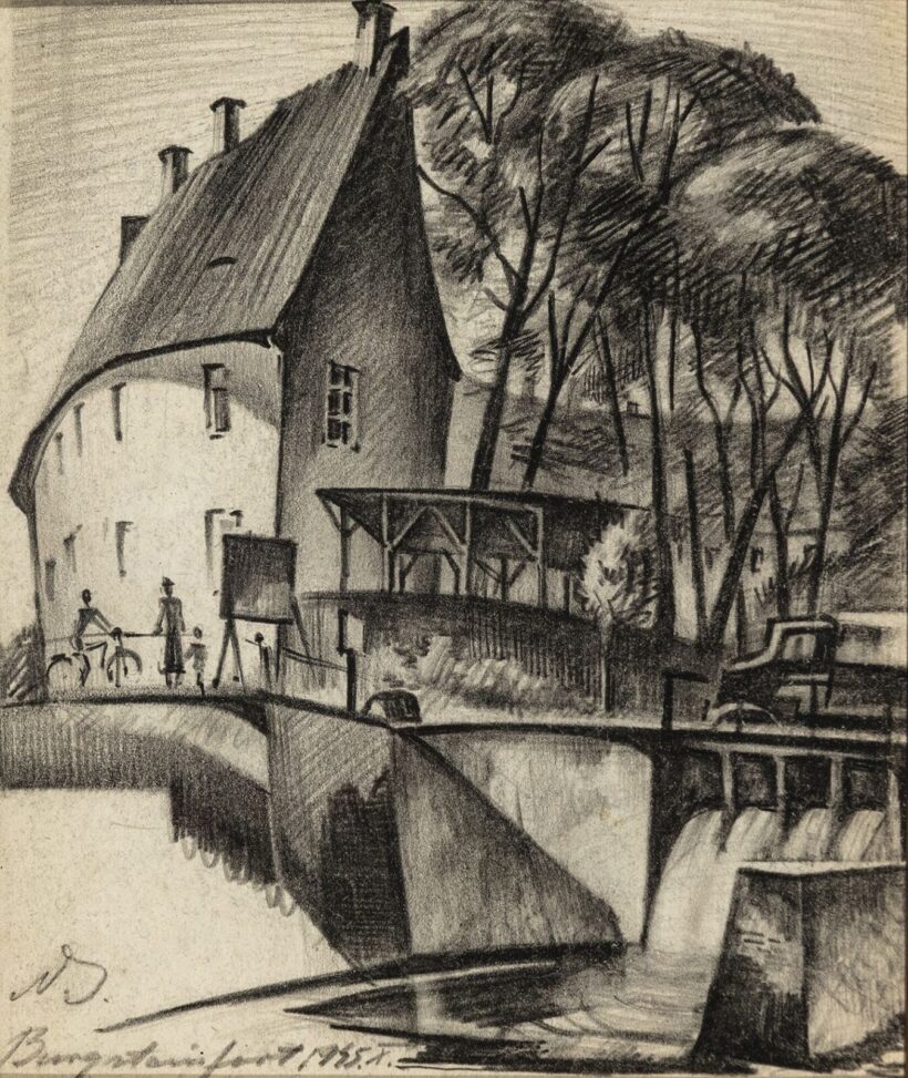 Németh István (Vitnyéd, 1894 - Győr, 1948): Városrészlet, 1945