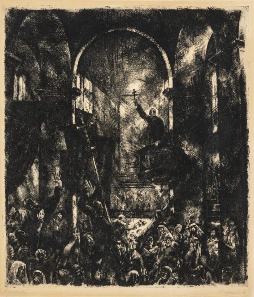 Aba-Novák Vilmos (Budapest, 1894 – Budapest, 1941): Savonarola, 1925
