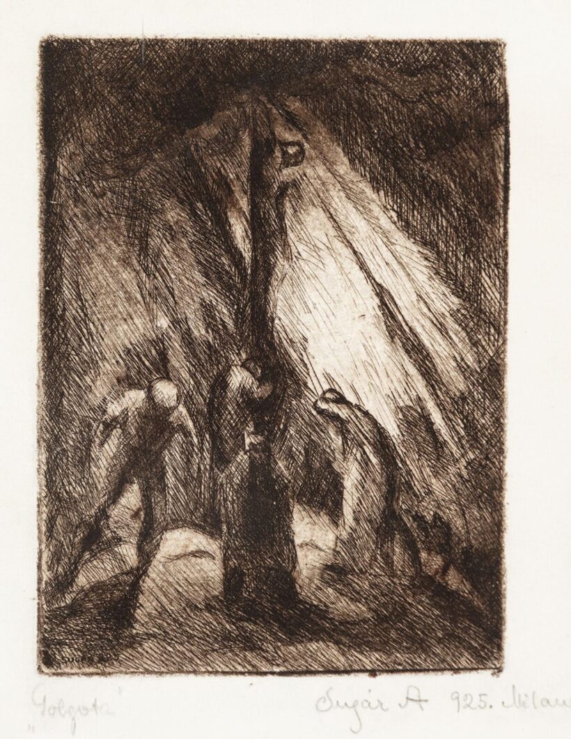 Sugár Andor (Budapest, 1903 – Sárvár-Auschwitz között, 1944): Golgota, 1925