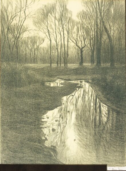Olgyai Viktor (Igló, 1870 – Salzburg, 1929): Tavaszi est, 1908