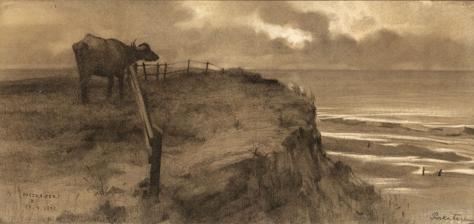 Paczka Ferenc (Monor, 1856 – Berlin, 1925): Tájkép, 1897