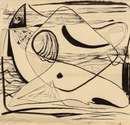Gyarmathy Tihamér (Pécs, 1915 – Budapest, 2005): Absztrakt kompozíció, 1947