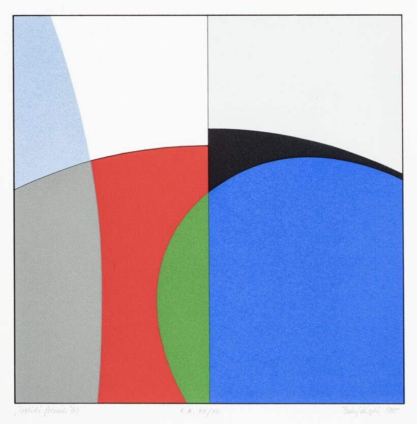 Balogh László (Szentendre, 1930): Torlódó formák, 1995
