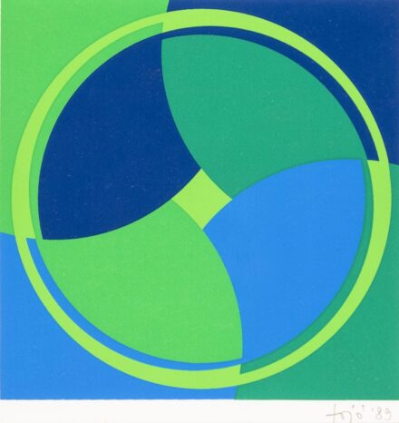 Fajó János (Orosháza, 1937 – 2018): Kompozíció, 1989