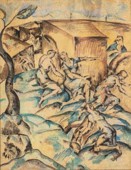 Perlrott Csaba Vilmos (Békéscsaba, 1880 – Budapest, 1955): Árkádiai jelenet, 1922