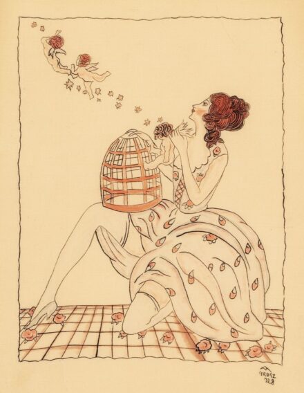 Grósz Mária (Budapest, 1894 - ?): Vénusz és Ámor, 1928