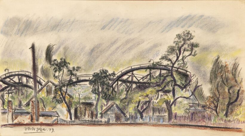 Vörös Géza Nagydobrony, 1897 - Budapest, 1957: Budapesti vidámpark, 1949