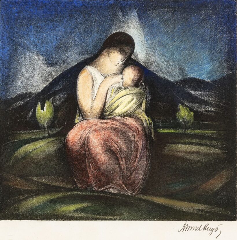 Mund Hugó (Szentmargita, 1892 – Buenos Aires, 1961): Szoptató anya, 1924