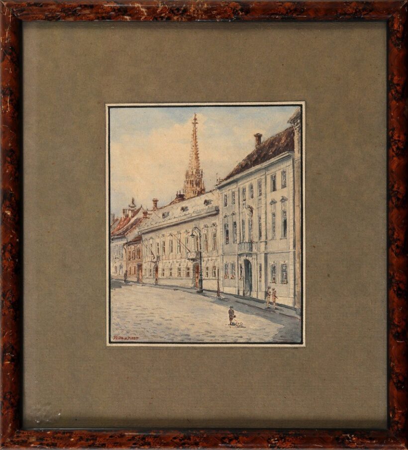 Fellner szignó: Budai Várnegyed?, 1927 - Image 2