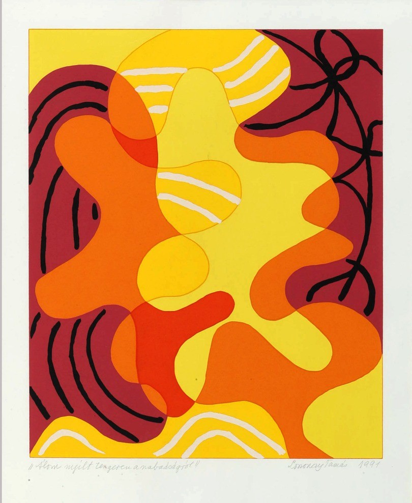 Lossonczy Tamás (1904 - 2009): "Álom nyílt tengeren a szabadságról", 1991