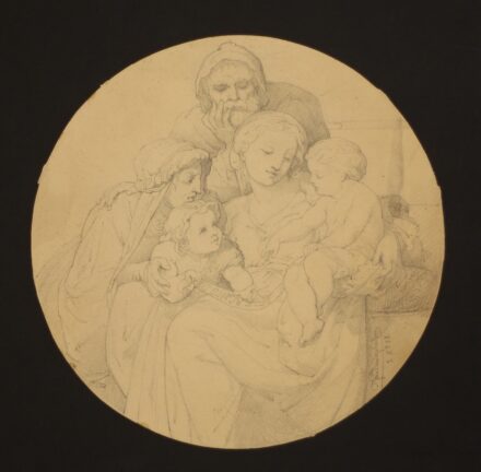 Olvashatatlan: Vanderplartsern (?) szignóval: "Agnus Dei", 1858