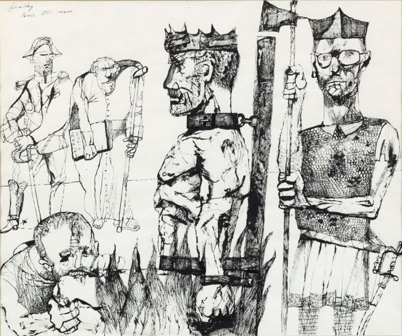 Szalay Lajos (1909 - 1995): "Ettem belőle" - Dózsa sorozat, Párizs 1972
