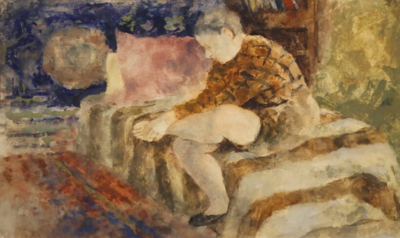 Szőnyi István (1894 - 1960): Öltözködő leány