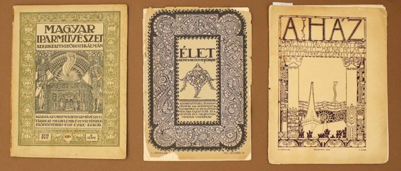 Három folyóirat szám: Élet (1913.10.), A ház (1909/6), Magyar Iparművészet (1914/6)