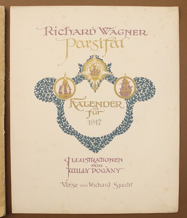 Pogány Willy (1882 - 1955): Wagner: Parsifal kalender für 1917, Verlag M.Mund, Wien - Image 3