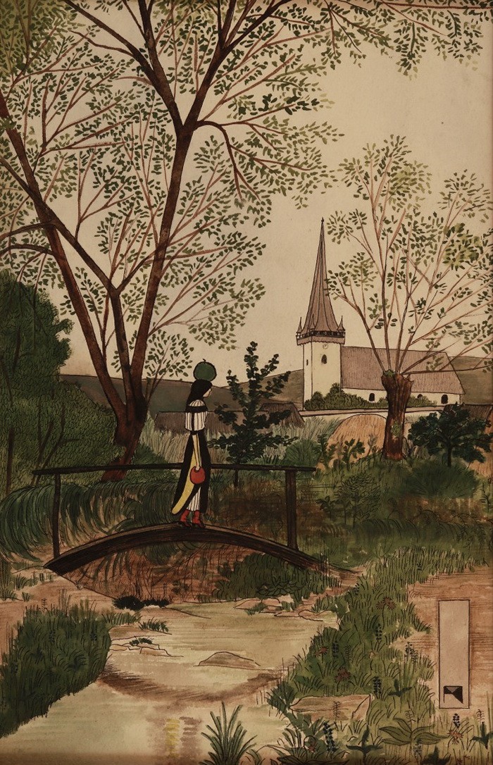 Mihály Rezső (1889 - 1972): Kalotaszegi templom