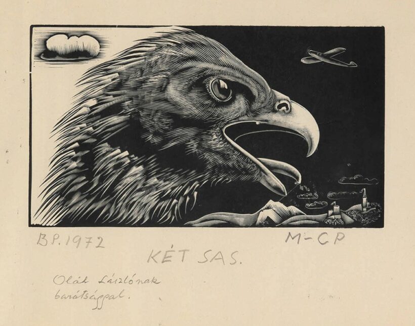 Molnár C. Pál (1894 - 1981): Két sas, 1972