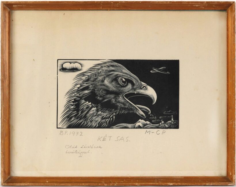 Molnár C. Pál (1894 - 1981): Két sas, 1972 - Image 2