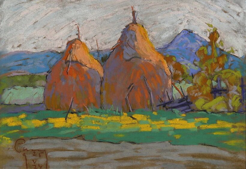 Papp Aurél (1879 - 1960): Szénabálák, 1925