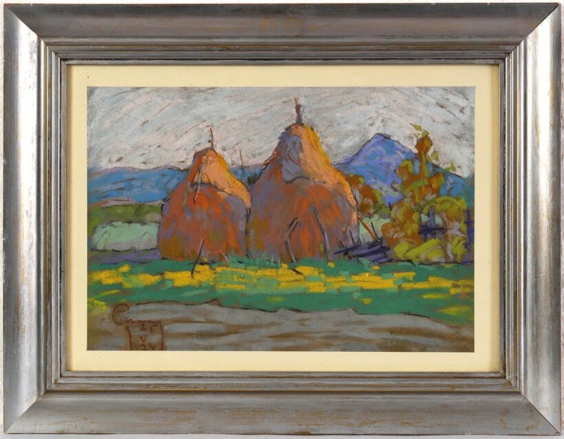 Papp Aurél (1879 - 1960): Szénabálák, 1925 - Image 2
