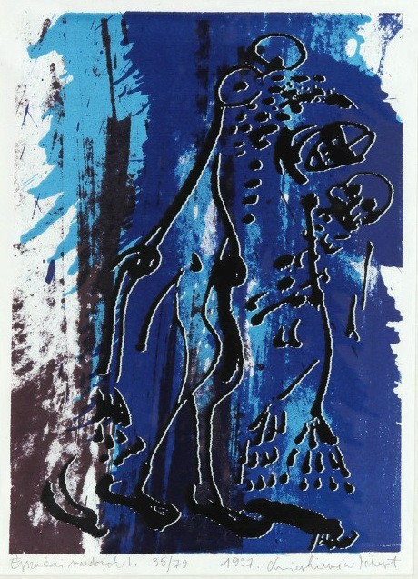 Swierkiewicz Róbert (1942 - 2019): Éjszakai vándorok I., 1997