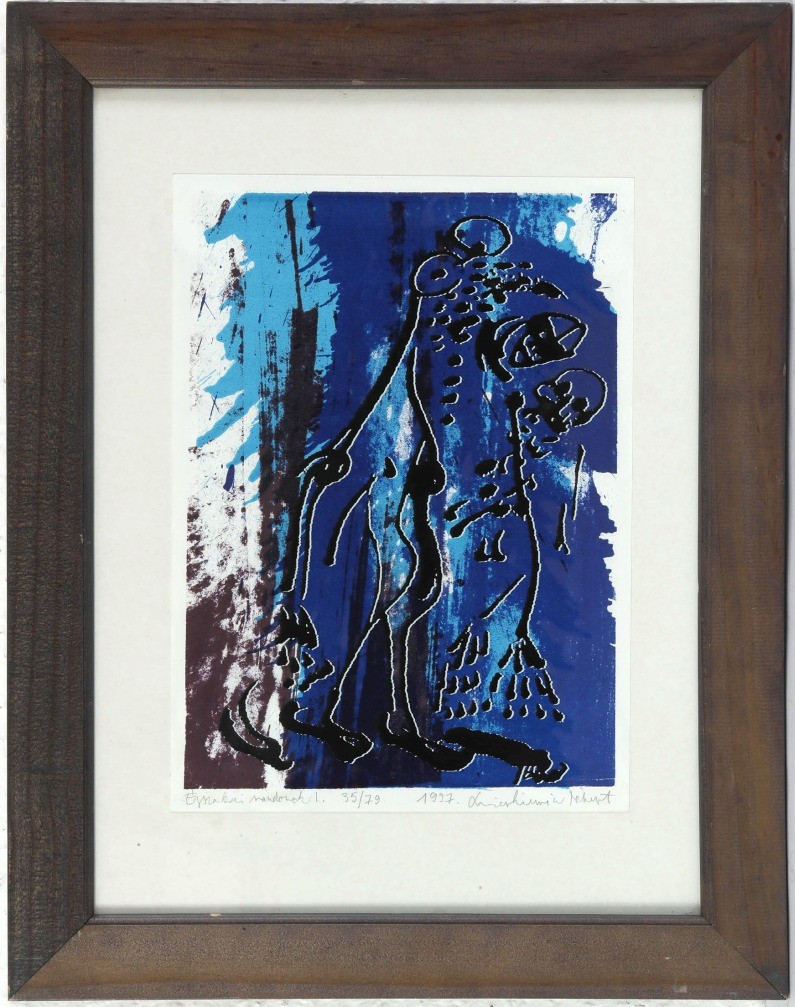 Swierkiewicz Róbert (1942 - 2019): Éjszakai vándorok I., 1997 - Image 2