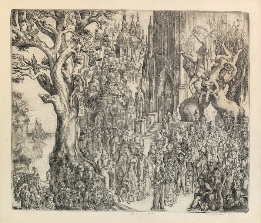 Szabó Vladimir (1905 - 1991): Régi város, 1975