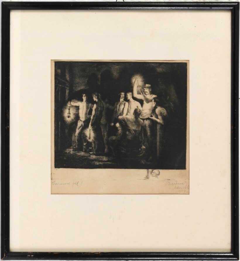 Tipary Dezső (1887 - 1967): Kilátás a teraszról + a könyv - Image 2