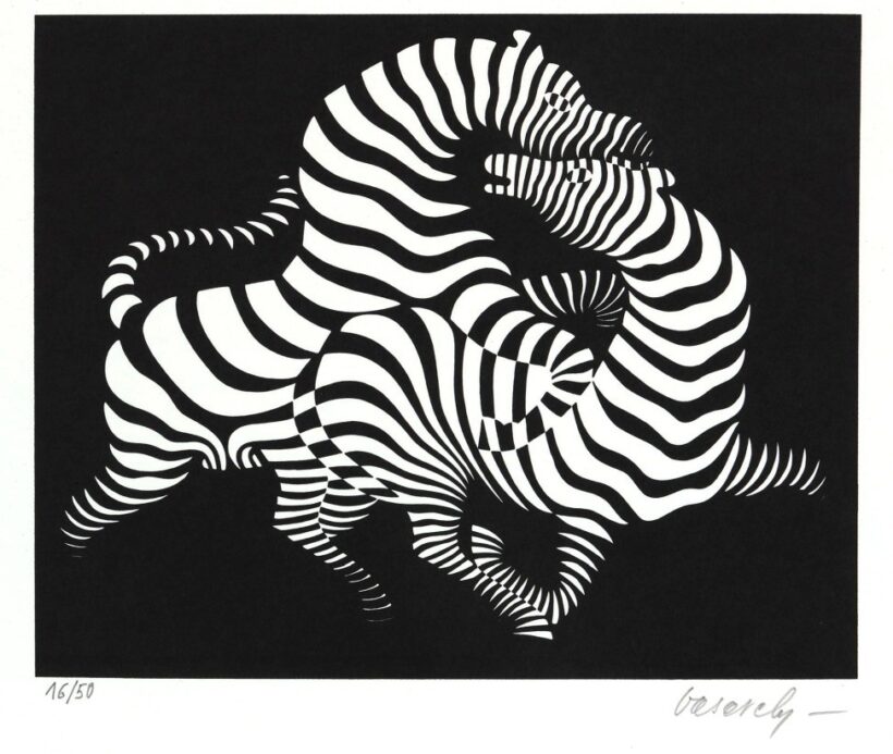 Vasarely Viktor (1908 - 1997): Zebrák