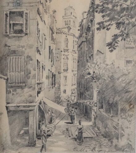 Háry Gyula (1864-1946): Calle Rampani, Venezia