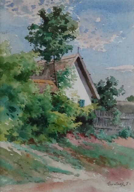 Szontágh Tibor (1873 - 1930): Ház a fák között