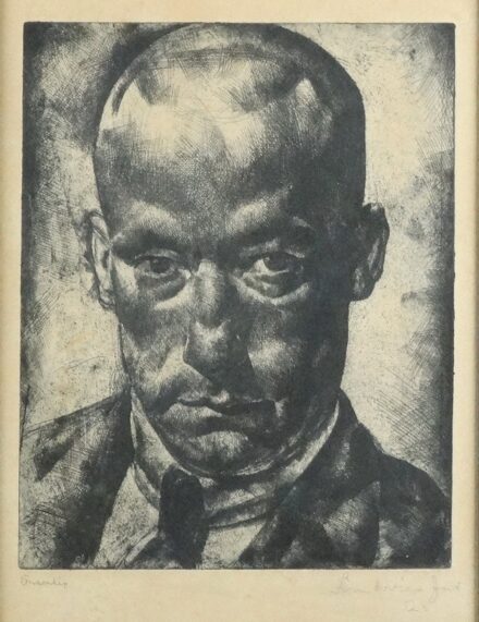 Tarjáni Simkovits Jenő (1895 - 1995): Önarckép, 1923