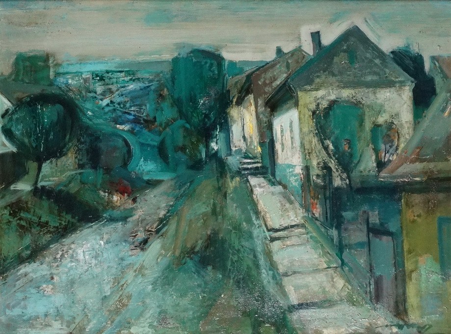 Völgyi Dezső (1926 - 1994): Utcarészlet