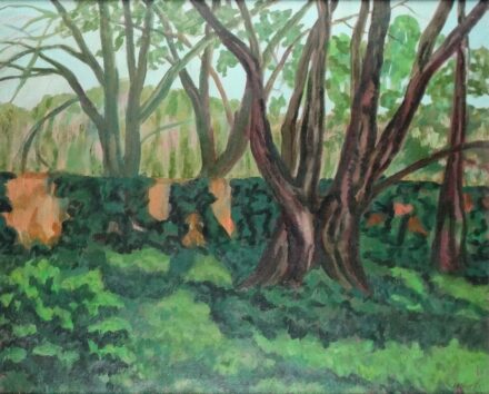 Weisz Zsuzsanna (1925 - 2017): Kertfal, 1987