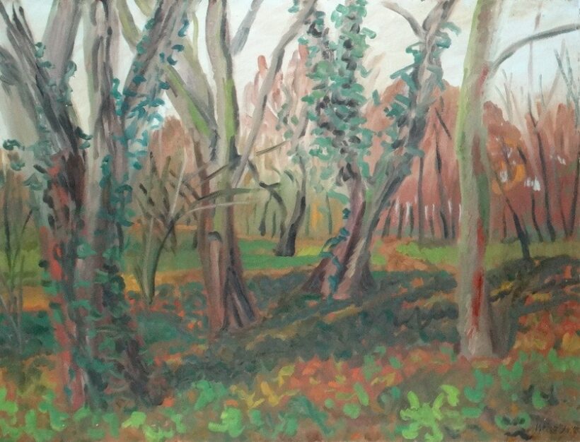 Weisz Zsuzsanna (1925 - 2017): Kertben, 1985