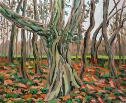 Weisz Zsuzsanna (1925 - 2017): Zsennyei táj 1., 1986